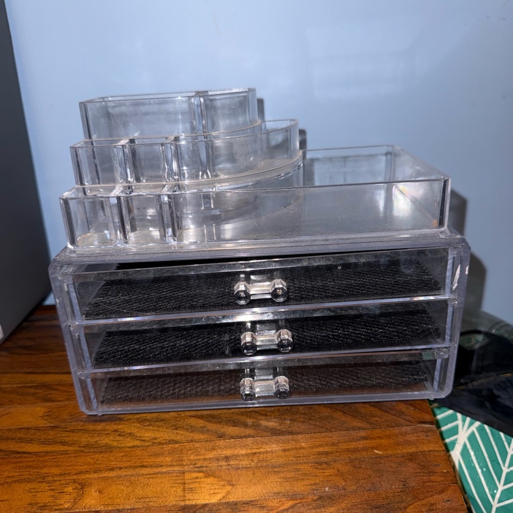 Clear Acrylic Makeup Organizer